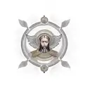 orthodox ethiopian angel tattoo design idea