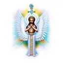 orthodox ethiopian angel tattoo design idea