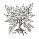 ash tree tattoo design idea