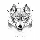 angry Wolf tattoo design idea