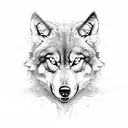 angry Wolf tattoo design idea