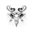 taurus astrological sign tattoo design idea