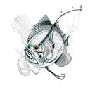 fishing net  tattoo design idea