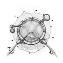 fishing net  tattoo design idea