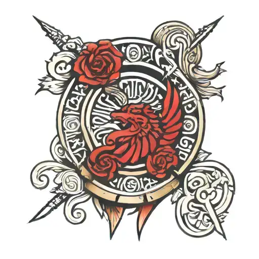 roman empire symbol tattoo design idea