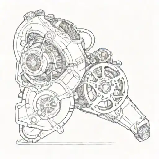 turbocharger tattoo design idea