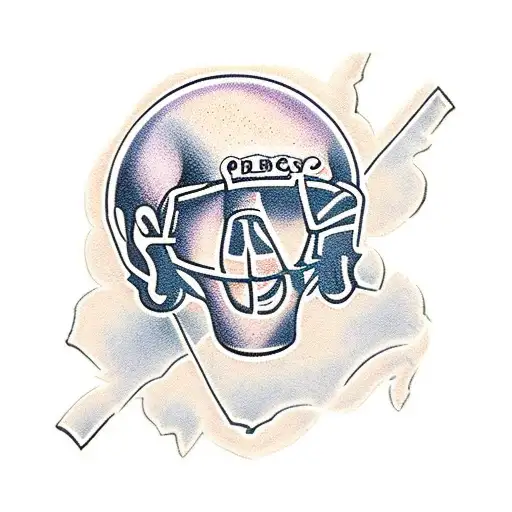 football tattoo design idea