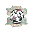 football tattoo design idea