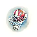 football tattoo design idea