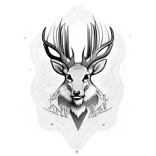 buck tattoo design idea