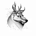 buck tattoo design idea