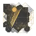 carpe diem in golden proportion tattoo design idea