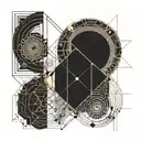 carpe diem in golden proportion tattoo design idea