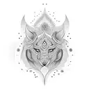 Name Akshara tattoo design idea