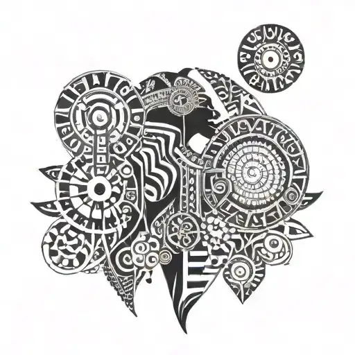 African tribal patterns tattoo design idea