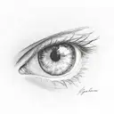 Gojo Satoru eye tattoo design idea