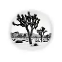 Joshua tree sleeve tattoo design idea