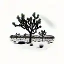 Joshua tree sleeve tattoo design idea