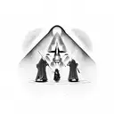 lord of The rings minimalist with The quote "not ALL those who Wander are Lost" tattoo design idea