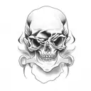 shocker skelton tattoo design idea