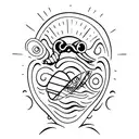 surfboard tattoo design idea