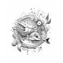 scuba diving tattoo design idea