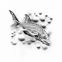 scuba diving tattoo design idea