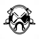 scuba diving mask tattoo design idea