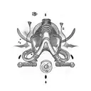 scuba diving tattoo design idea