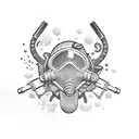 scuba diving tattoo design idea