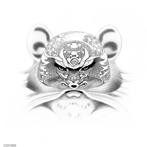 kabuki tattoo design idea