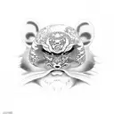 kabuki tattoo design idea