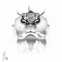 kabuki tattoo design idea