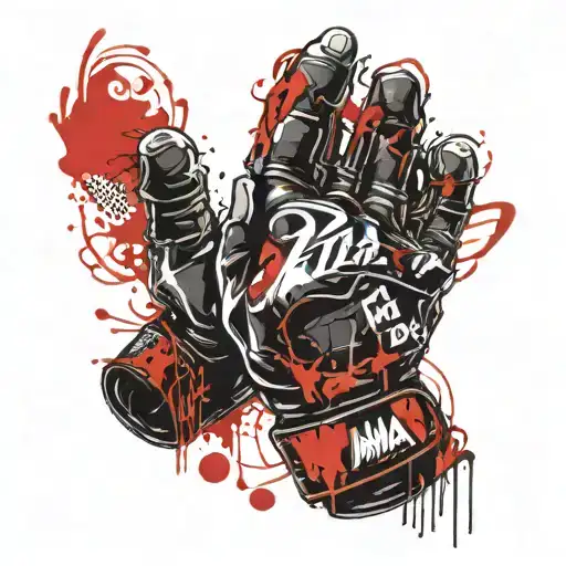 MMA Gloves tattoo design idea
