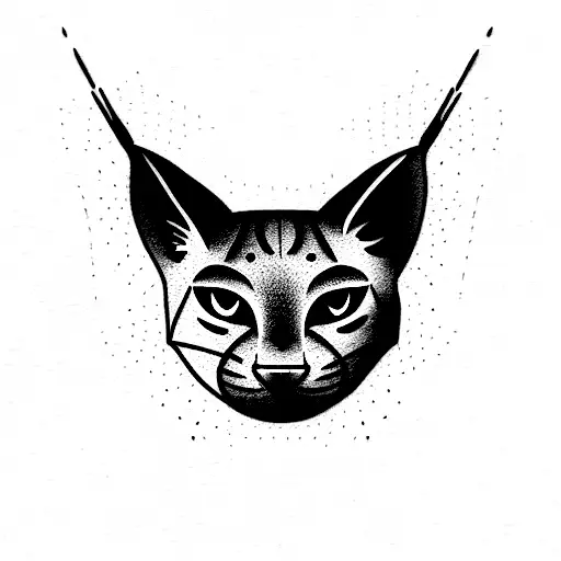 Lynx tattoo design idea