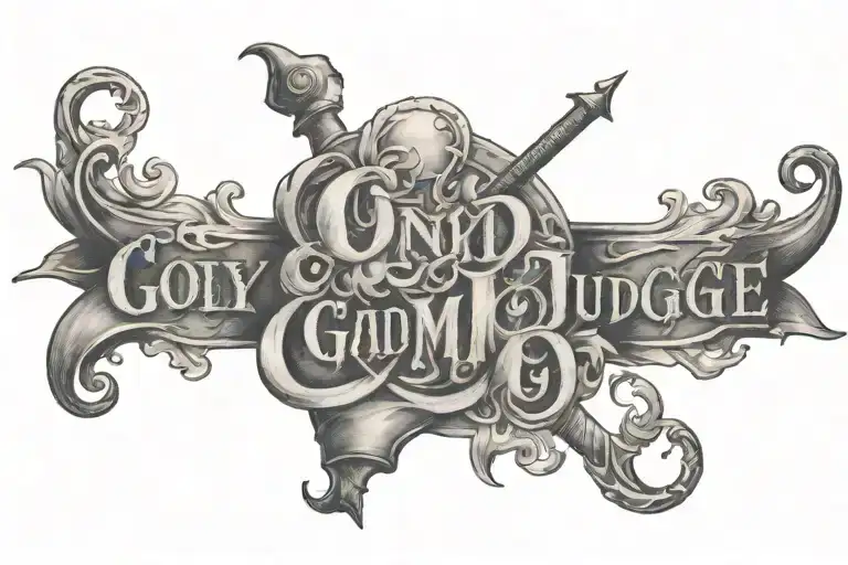 only god can judge me tattoo design idea