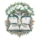 bible tree genesis tattoo design idea