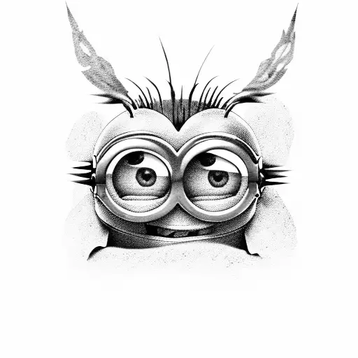 minion warrior tattoo design idea