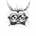 minion warrior tattoo design idea