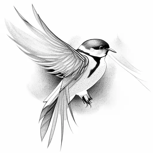Swallow Bird tattoo design idea