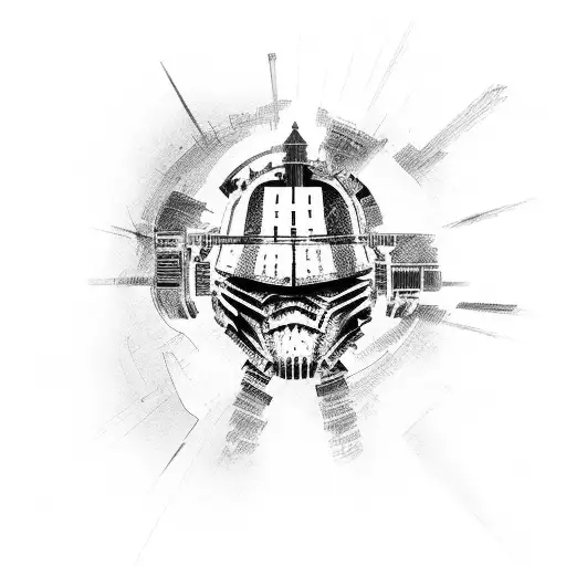 marker dead space tattoo design idea