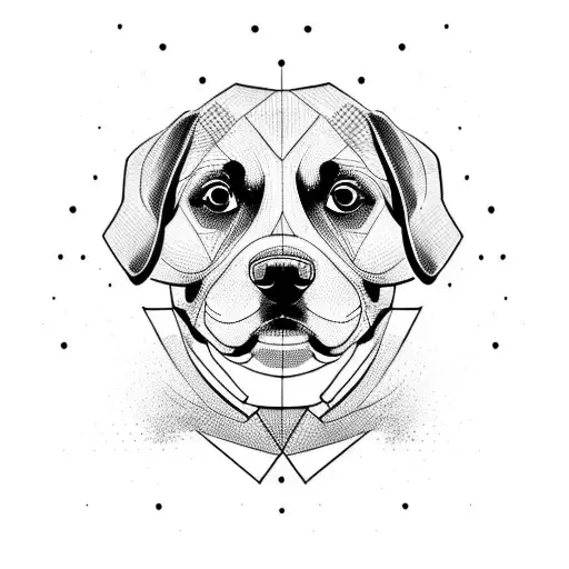 dog rottweiler tattoo design idea