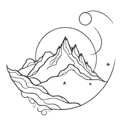 lunar valleys in my mind tattoo design idea