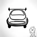 car tattoo design idea