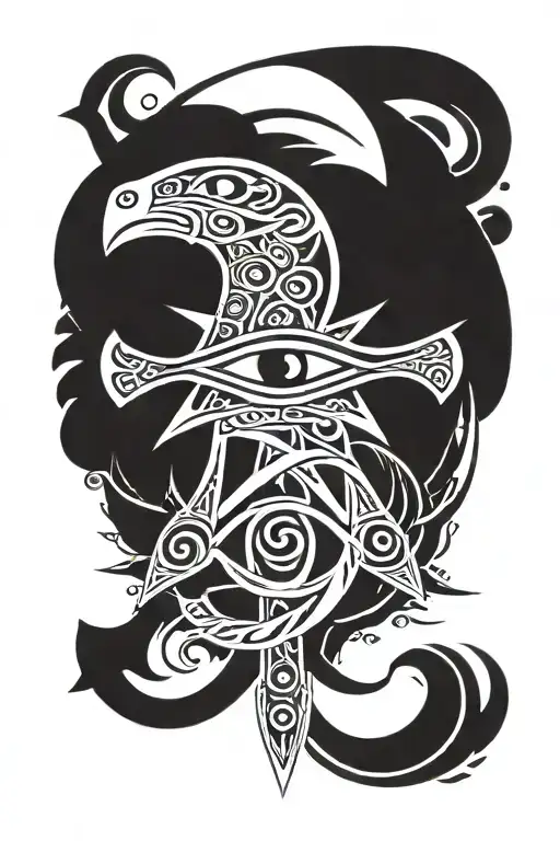 Ankh and eye of ra tatoo tattoo design idea