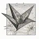 paper crane made from a dollar bill origami paper boat tattoo design idea