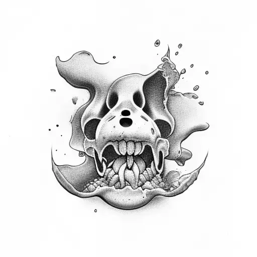 tounge taste pallet only that tounges taste buds are mushroms tattoo design idea