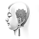 Buddha tattoo design idea