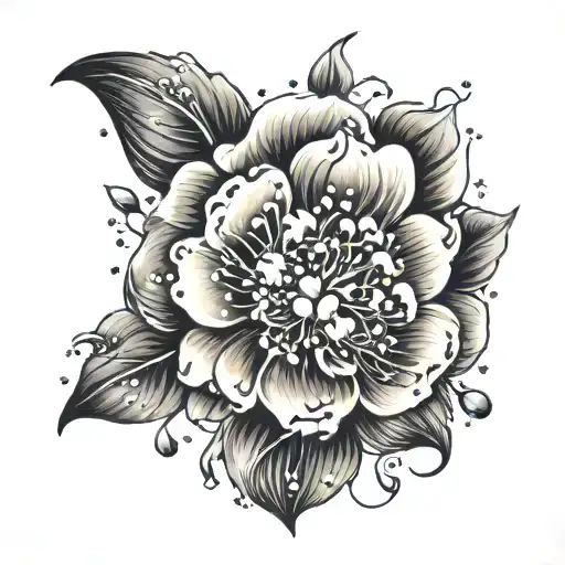 gypsophila tattoo design idea