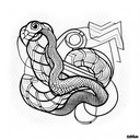 Snake tattoo design idea